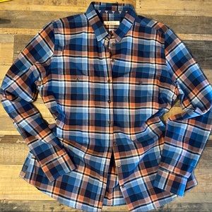 Barbour Ladies Button Down Flannel Shirt